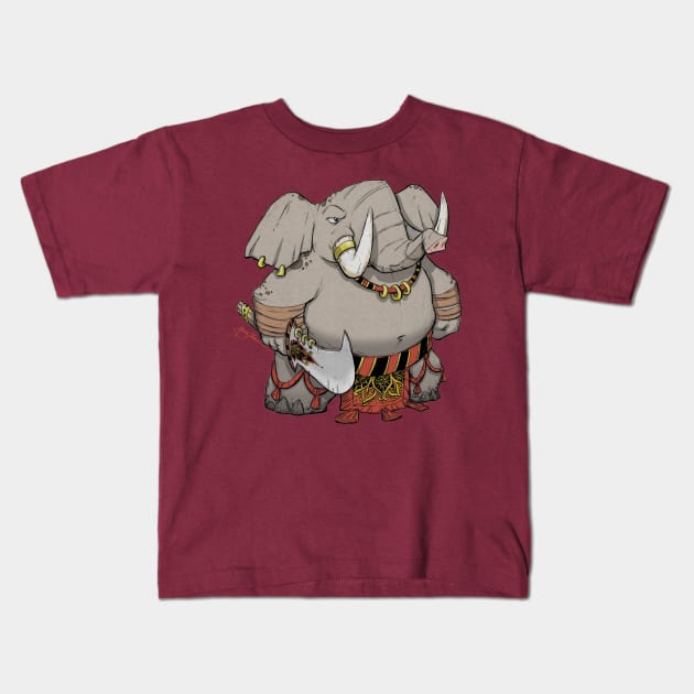 Elefant Kids T-Shirt by MTadena81